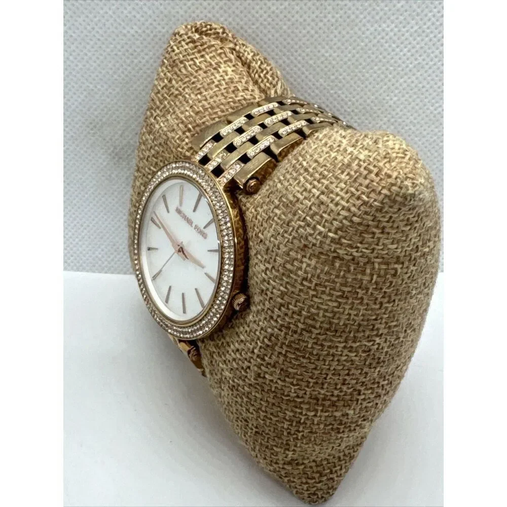Michael Kors Darci MK3220 Womens Rose Gold Analog Dial Quartz Wrist Watch JNA409